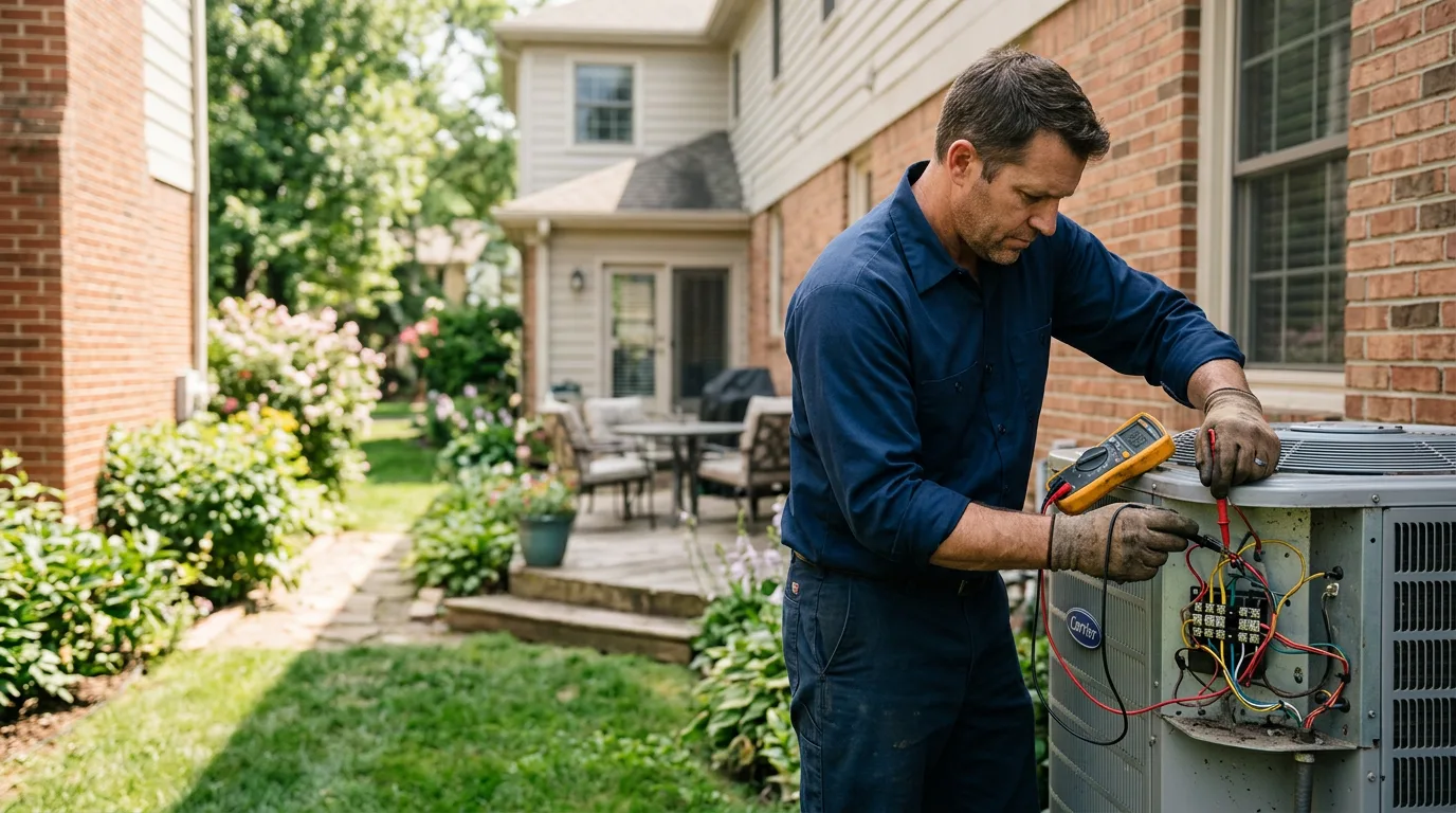 HVAC technician working near Louisville, CO